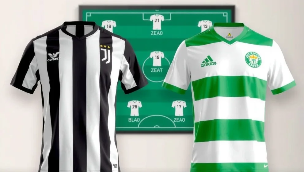 Juventus mot Sporting Lissabon laguppställning